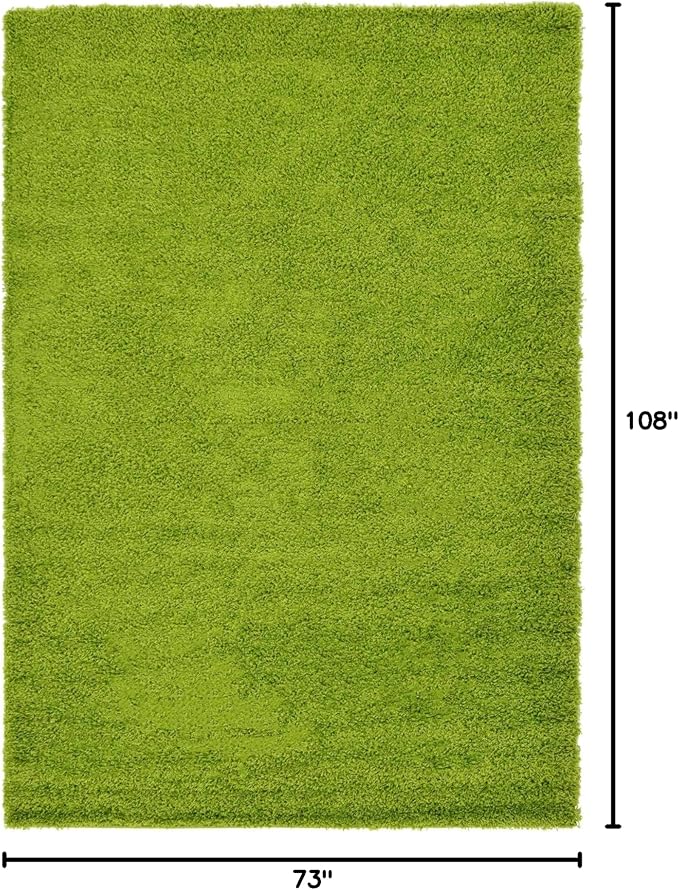 Unique Loom Solid Shag Collection Area Rug - Image 2