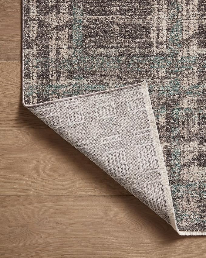 Loloi Angela Rose Ember Collection EMB-08 Espresso/Multi 18" x 18" Sample Rug - Image 6