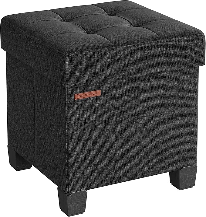 SONGMICS Storage Ottoman, Small Ottoman Foot Rest by SONGMICSbySONGMICSHOME