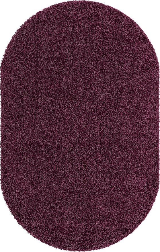 Unique Loom Solid Shag Collection Area Rug - Image 9