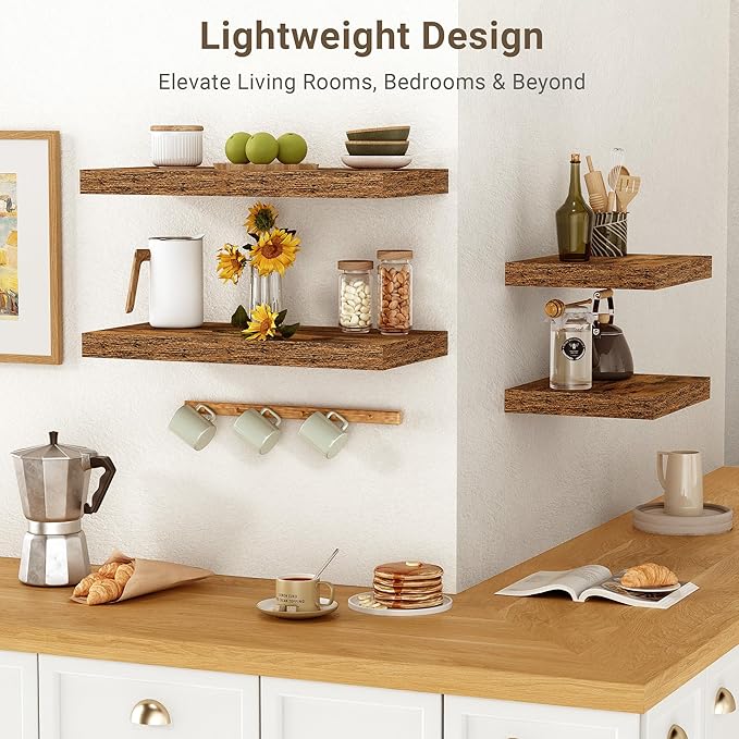 Vivelove 10 Inch Deep Floating Shelves 16 inch Long, 16 x 10 Wide Wall Shelves - Image 6