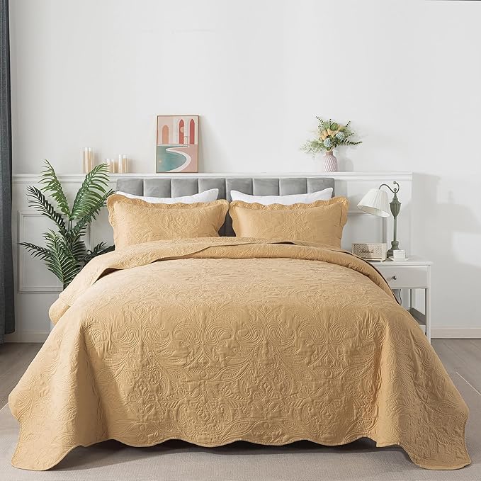 HoneiLife Embroidered Quilt King Size - Image 3