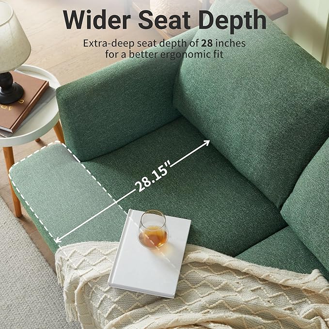 Loveseat Sofa 56", Small Couches - Image 4
