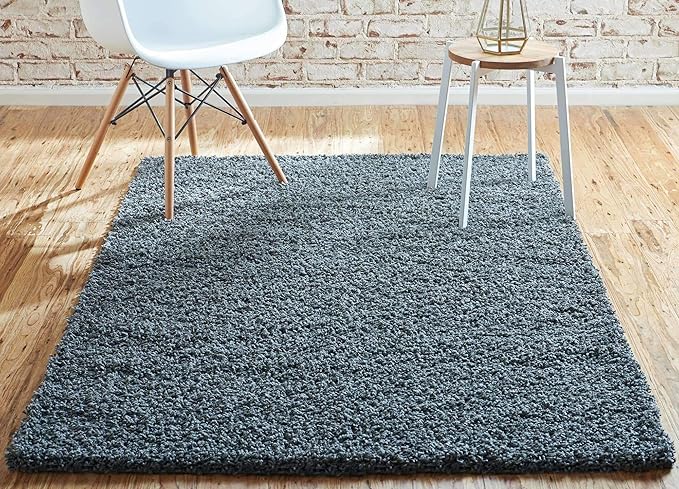 Unique Loom Solid Shag Collection Area Rug - Image 15