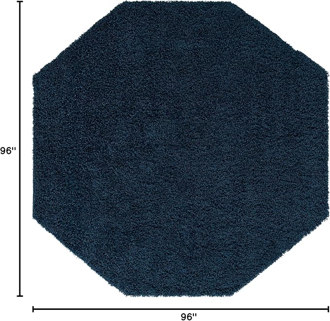 Unique Loom Solid Shag Collection Area Rug - Image 2