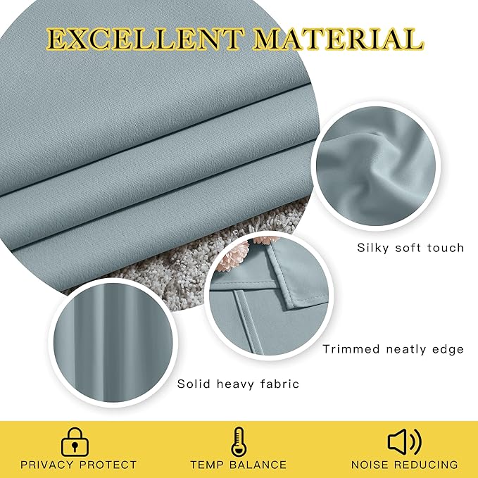 NICETOWN Living Room Curtains for Windows 84 inch Long - Image 3
