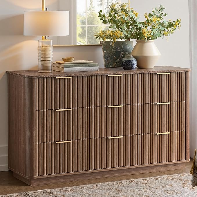 win2win 9 Drawer Dresser, Mid Century Modern Dresser - Image 4