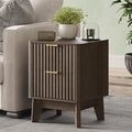 Fluted Nightstand, Modern End Table by TROJMHome