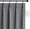 WdFour 42x63 Inch Pinch Pleated Blackout Curtains by WdFour