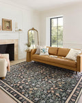Loloi Rifle Paper Co. Eden Collection EDE-02 Mughal Garden Black 5'-0" x 7'-6" by Loloi