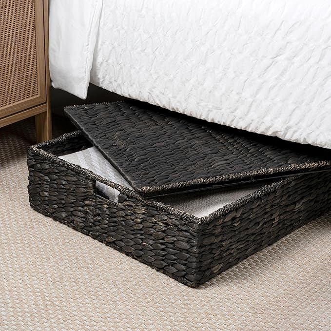 happimess BSK2015C Holden 30" Classic Costal Hand-Woven Hyacinth Wicker Under - Image 2