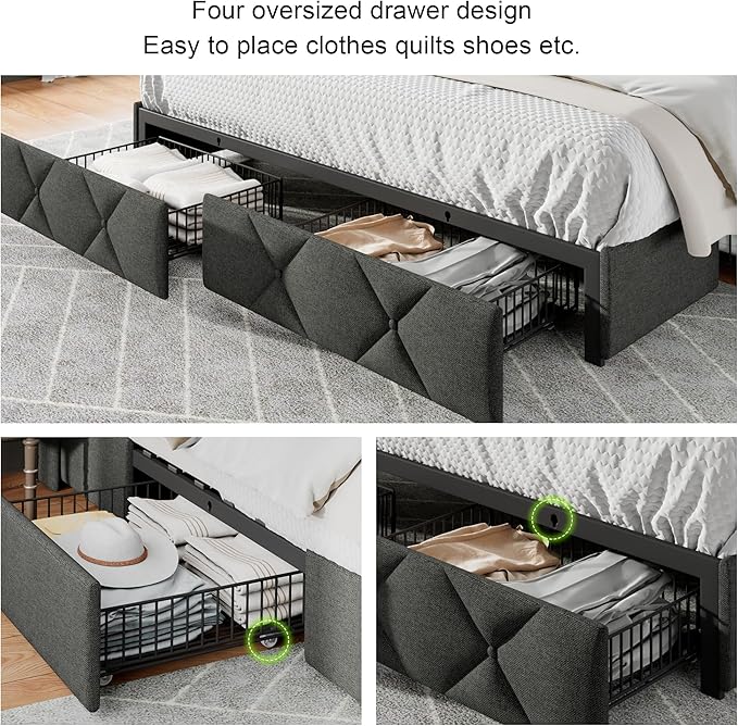 Feonase King Size Bed Frame - Image 3