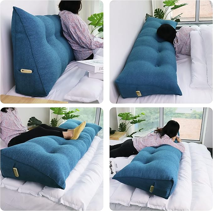 homecozy Wedge Headboard Pillow Dorm Room Reading Pillow Back Support - Image 3