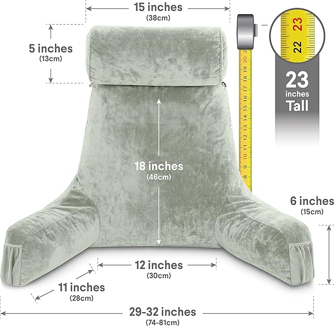 Husband Pillow Medium Desert Sage, Backrest - Image 3