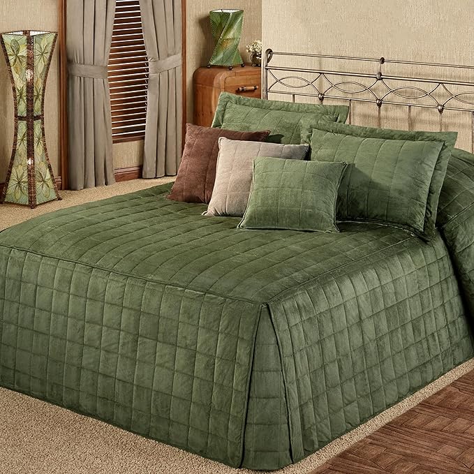 Touch of Class Camden Luxury Bedding | Warm Deep Sage Green Color | Grande by TouchofClass