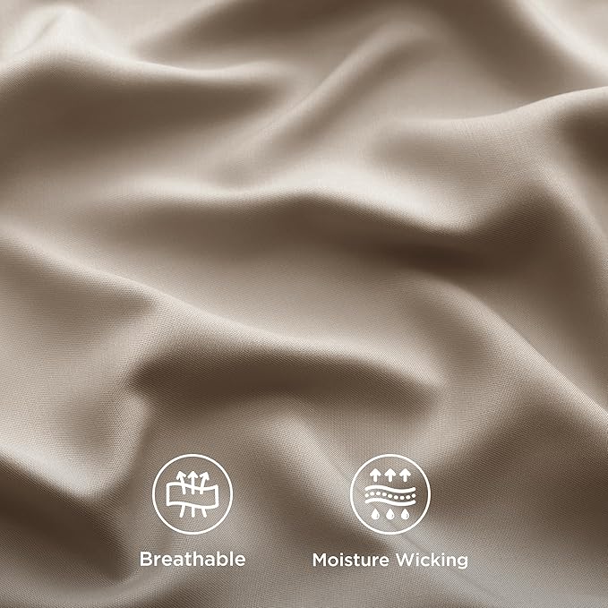 Bedsure Cooling Sheets Twin, Rayon Derived from Bamboo, Breathable & Soft Twin - Image 4