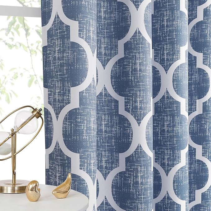 Beauoop Kitchen Cafe Valance Moroccan Tiles Print - Image 6