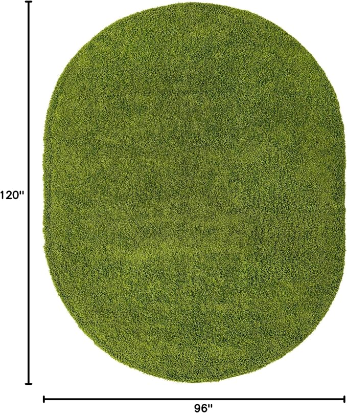 Unique Loom Solid Shag Collection Area Rug - Image 2