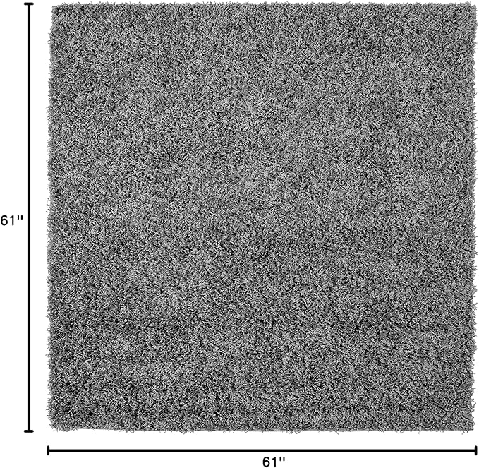 Unique Loom Solid Shag Collection Area Rug - Image 3