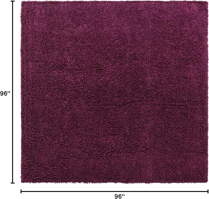 Unique Loom Solid Shag Collection Area Rug - Image 3