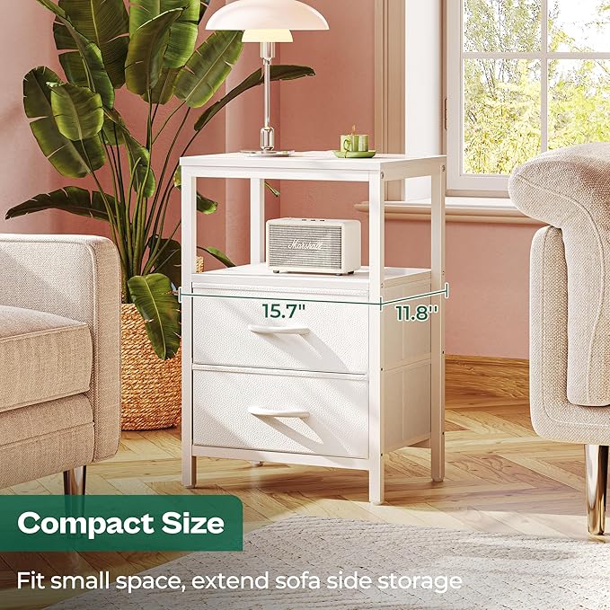Huuger Nightstands Set of 2, End Tables - Image 7