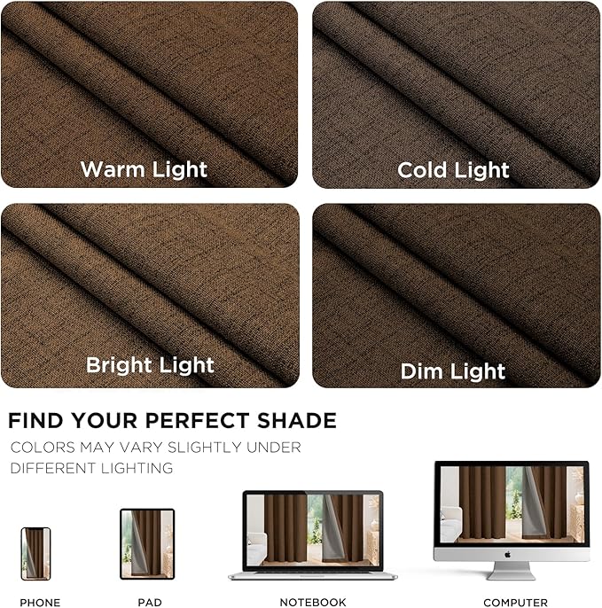 Joydeco Linen Blackout Curtains - Image 9
