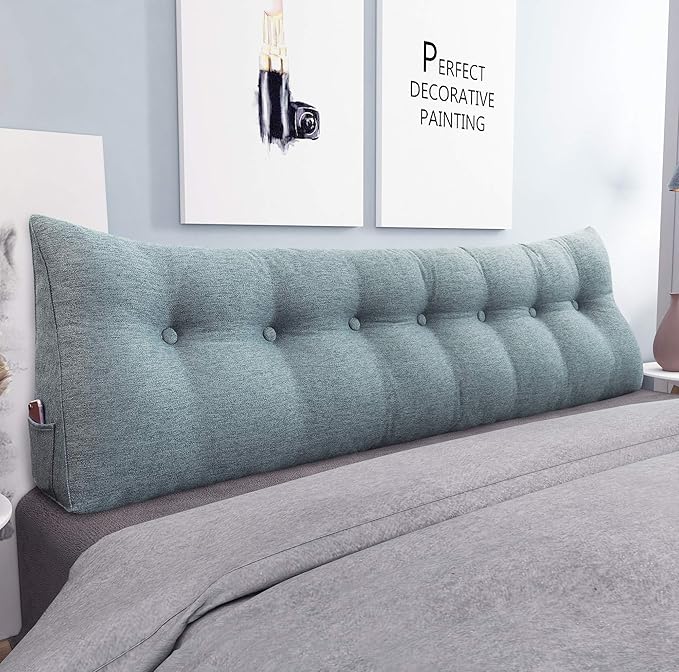 homecozy Wedge Headboard Pillow Dorm Room Reading Pillow Back Support by HOMECOZY