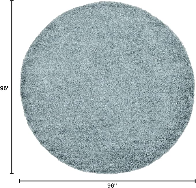 Unique Loom Solid Shag Collection Area Rug - Image 2