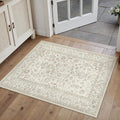 2x3 Taupe Entryway Area Rug Machine Washable Door Mat Kitchen Vintage by PureCozy