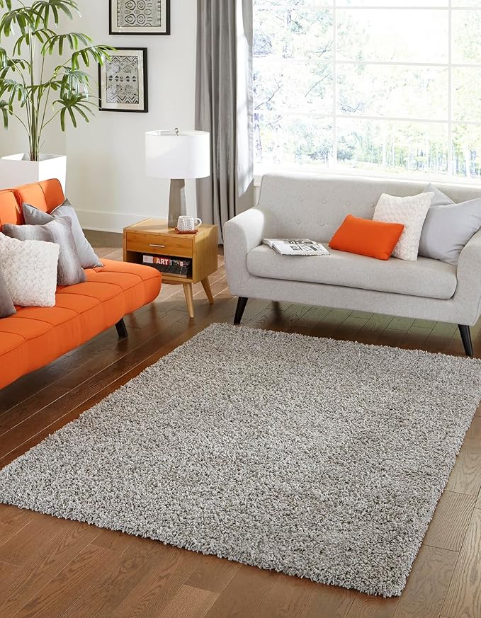 Unique Loom Solid Shag Collection Area Rug - Image 11