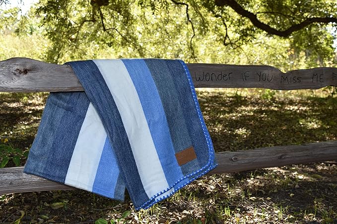 QISU Alpaca Wool Blanket Throw | Large, Stripe | 85 x 65 inches | Ultra-Soft - Image 2