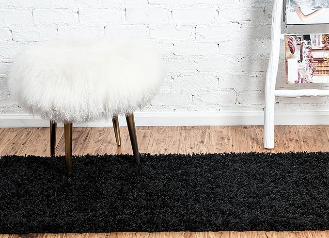 Unique Loom Solid Shag Collection Area Rug - Image 4
