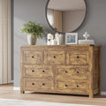 7-Drawer Dresser, Modern Wooden Storage Chest of Drawers, Dresser TV Stand by BORNOON