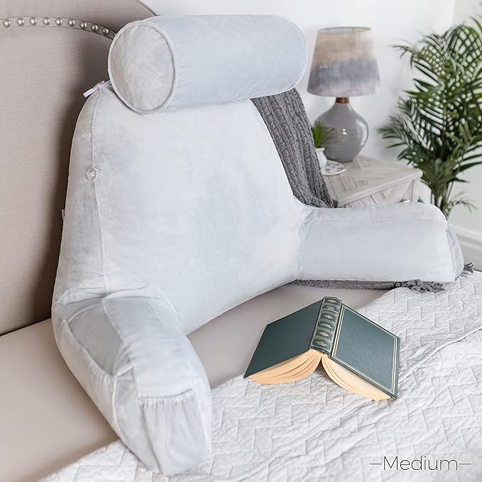 Husband Pillow Medium Light Grey, Backrest - Image 9