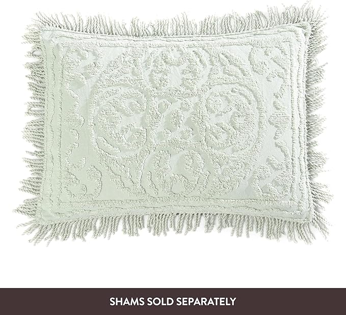 Beatrice Home Fashions Medallion Chenille Bedspread - Image 6
