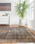 Loloi Layla Collection LAY-09 Cobalt Blue/Spice 9'-0" x 12'-0" .13" Thick Area by Loloi
