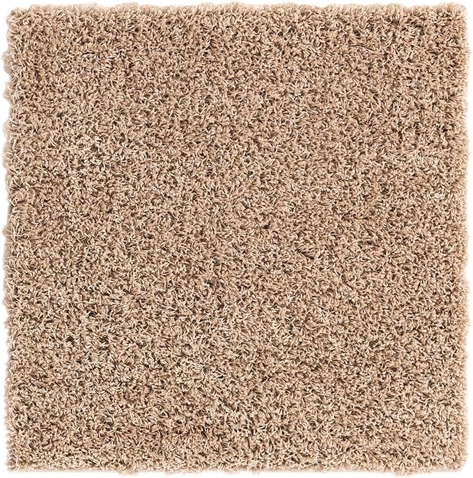 Unique Loom Solid Shag Collection Area Rug - Image 3