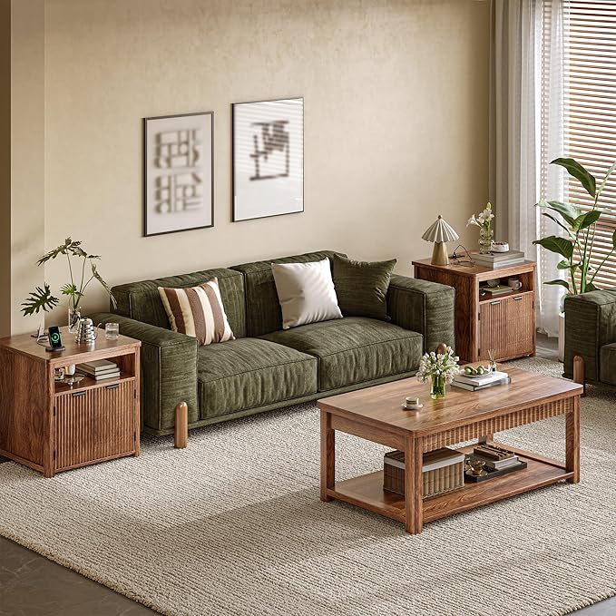 Fluted Nightstands Set of 2 - Image 2