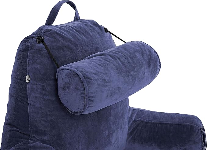 Husband Pillow Medium Dark Blue, Backrest - Image 8