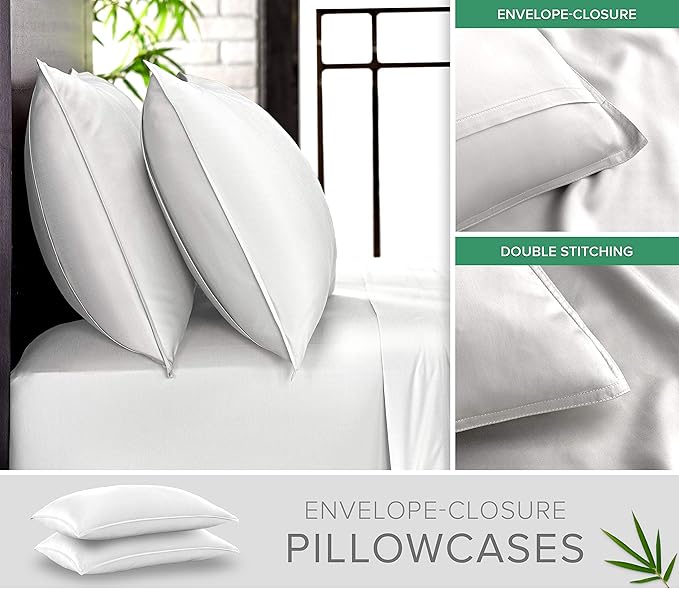 Pure Bamboo Twin XL Sheets, Genuine 100% Organic Viscose Derived from Bamboo - Image 3