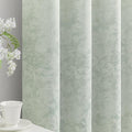 Beauoop Green Floral Jacquard Blackout Curtains 96 Inches Long 2 Panels by Beauoop