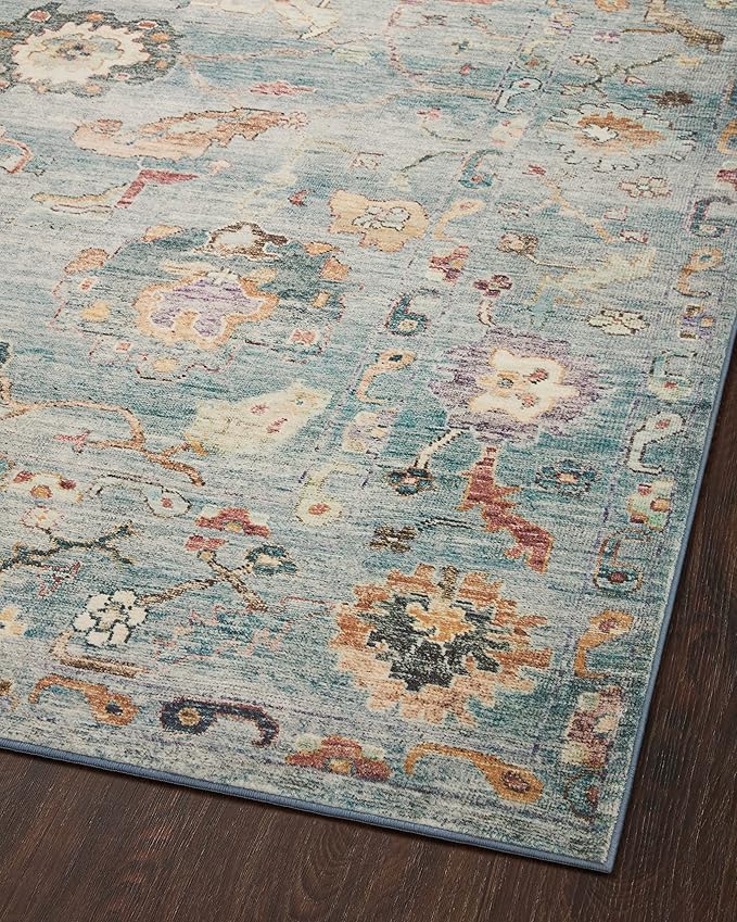 Loloi Margot Collection MAT-06 Denim/Multi 2'-3" x 3'-9" Accent Rug feat. - Image 9