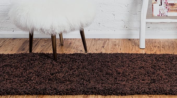 Unique Loom Solid Shag Collection Area Rug - Image 5