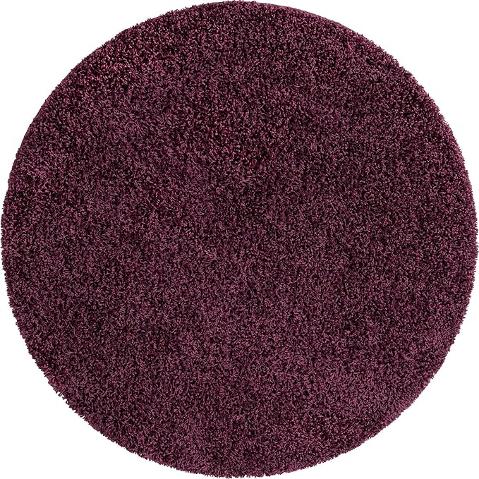 Unique Loom Solid Shag Collection Area Rug - Image 11