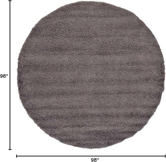 Unique Loom Solid Shag Collection Area Rug - Image 2