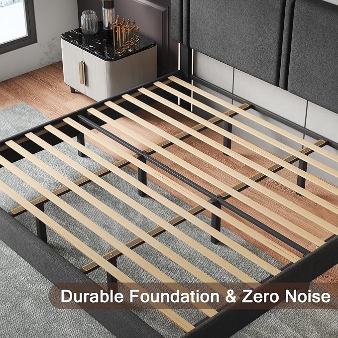 Upholstered King Size Bed Frame - Image 7