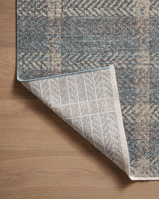 Loloi Angela Rose Ember Collection EMB-03 Blue/Beige 2'-7" x 10'-0" Runner Rug - Image 5