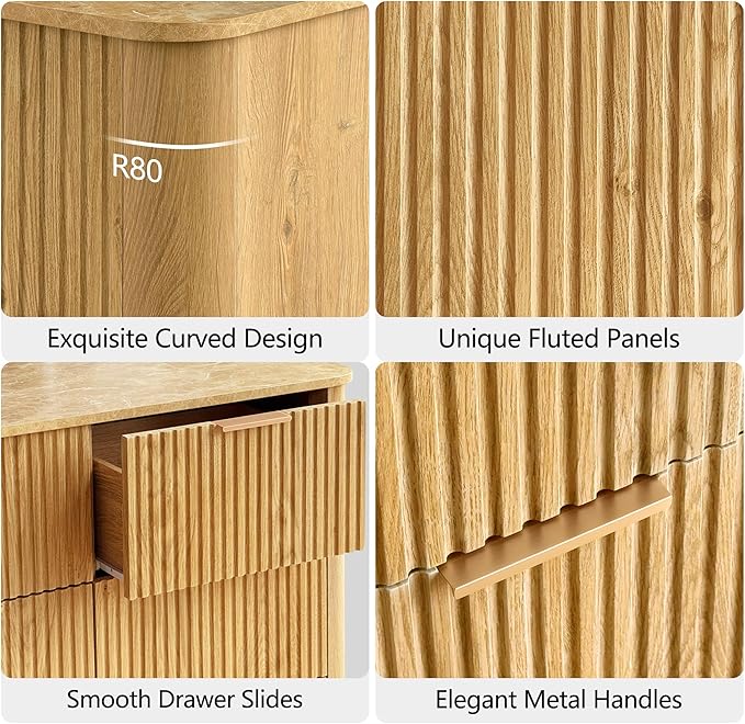 win2win 9 Drawer Dresser, Modern Dresser - Image 6