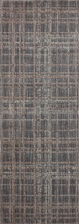 Loloi Angela Rose Ember Collection EMB-01 Midnight/Dove 2'-7" x 10'-0" Runner by Loloi