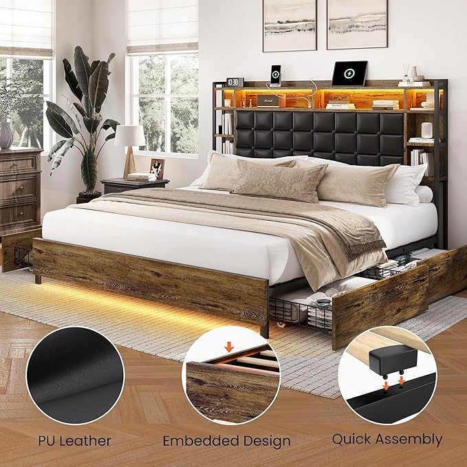 LARMACE King Size Bed Frame - Image 9